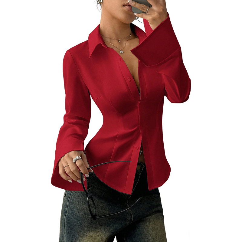 Women's Elegant Slim-Fit Blouse