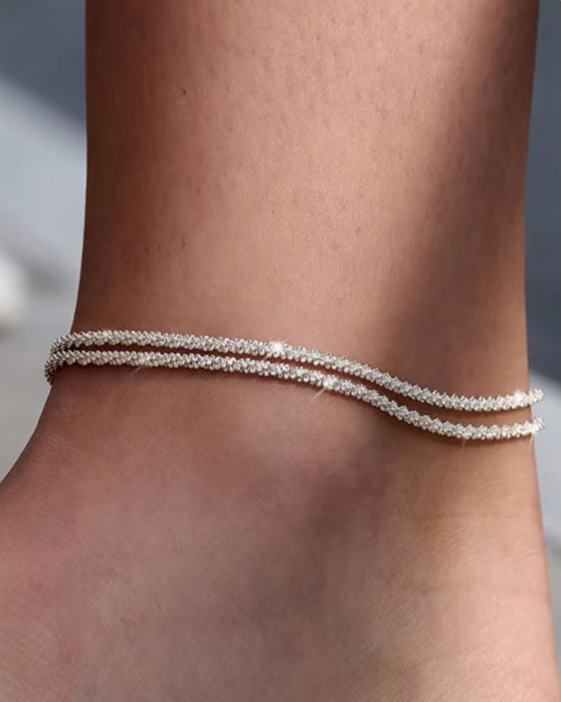 🏖️ Women's KC Gold & Sterling Silver Anklets