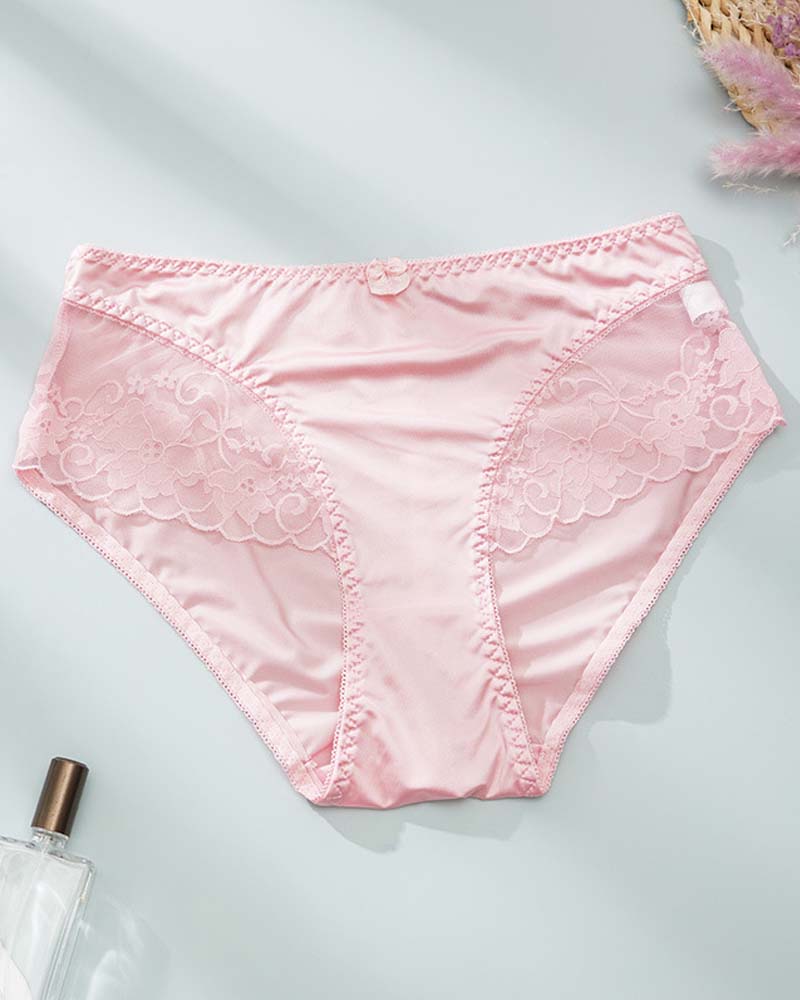 Women's Elegant Satin Lace Panties