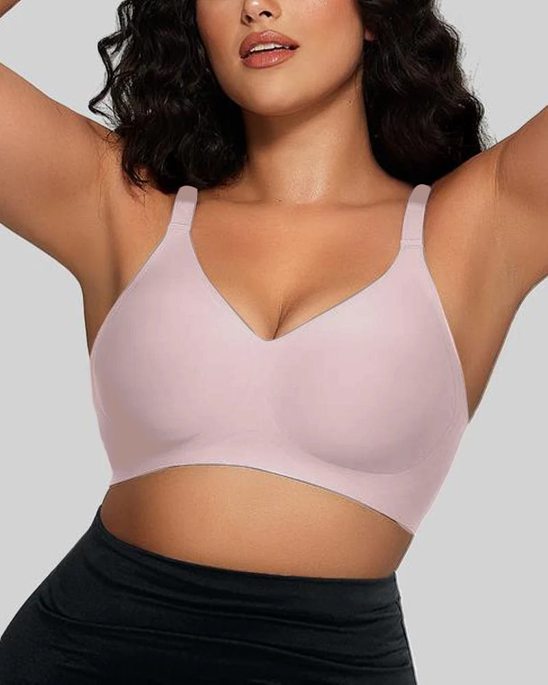 Women's Comfortable Seamless Full Cup Creamy Soft Bra