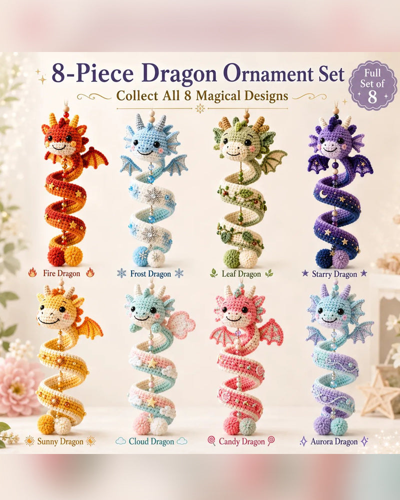🐉 Beginner-Friendly DIY Set for an Enchanted Dragon Spiral Hanging Ornament | Complete Set Including All Tools and a Step-by-Step Guide 💕
