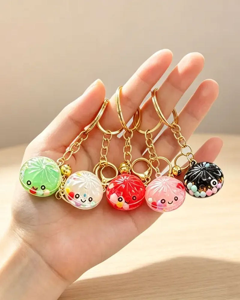Glitter Sand Dumpling Keychain