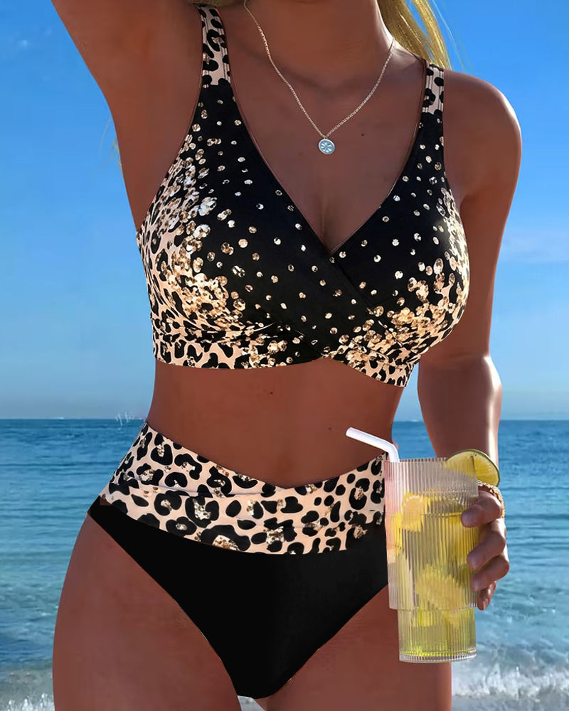 Bralette Leopard Print Bikini