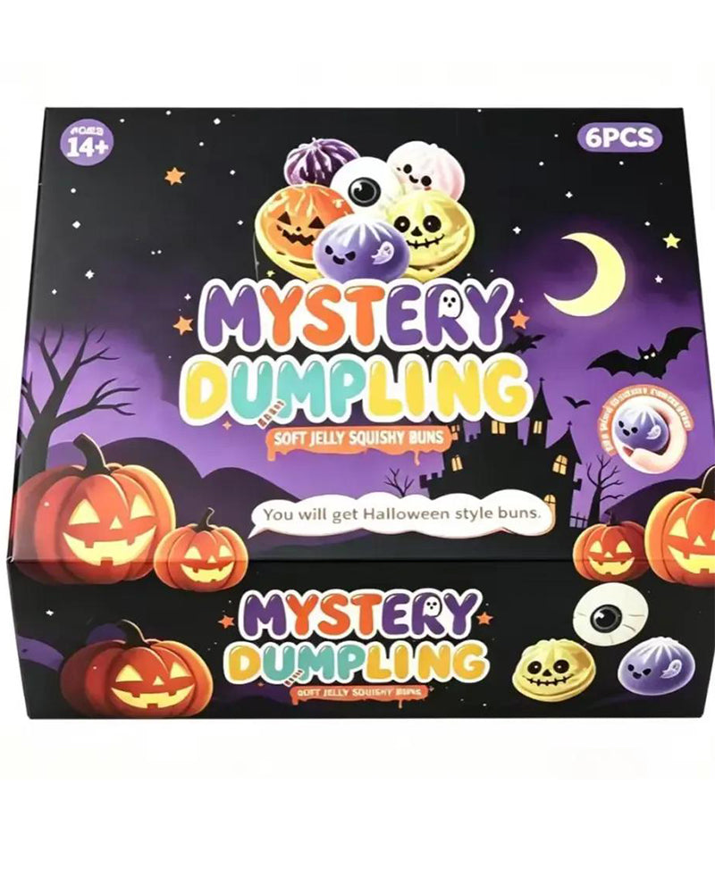 Halloween Cute Scary Ghost Maruko Squishy Squeeze Toy Set, Mini Portable Stress Toy, Sensory Products for Halloween Things, Party Treat Bag Fillers & Mini Gifts