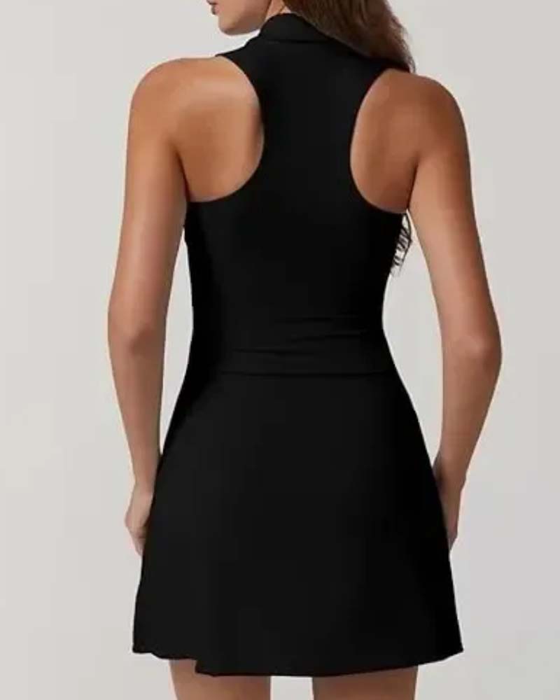 Lapel Sports Tennis Dress