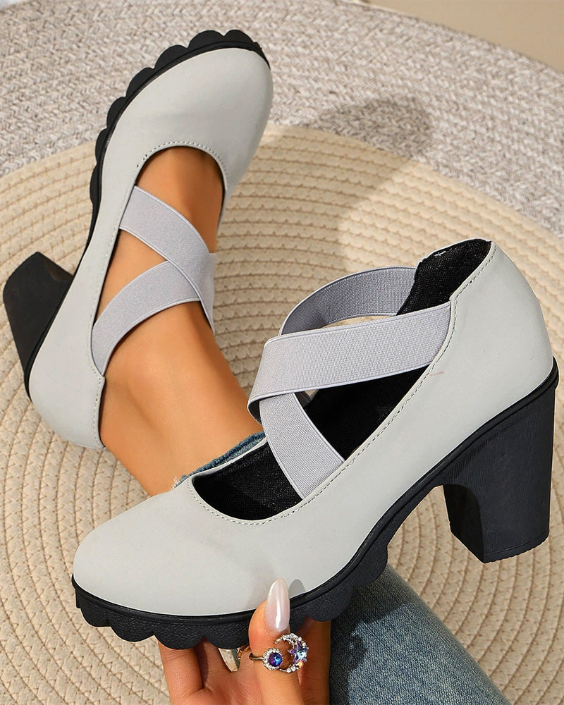 Vintage Cross Lace-Up Shoes