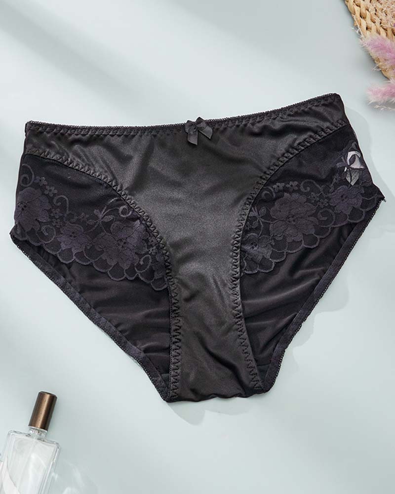 Women's Elegant Satin Lace Panties