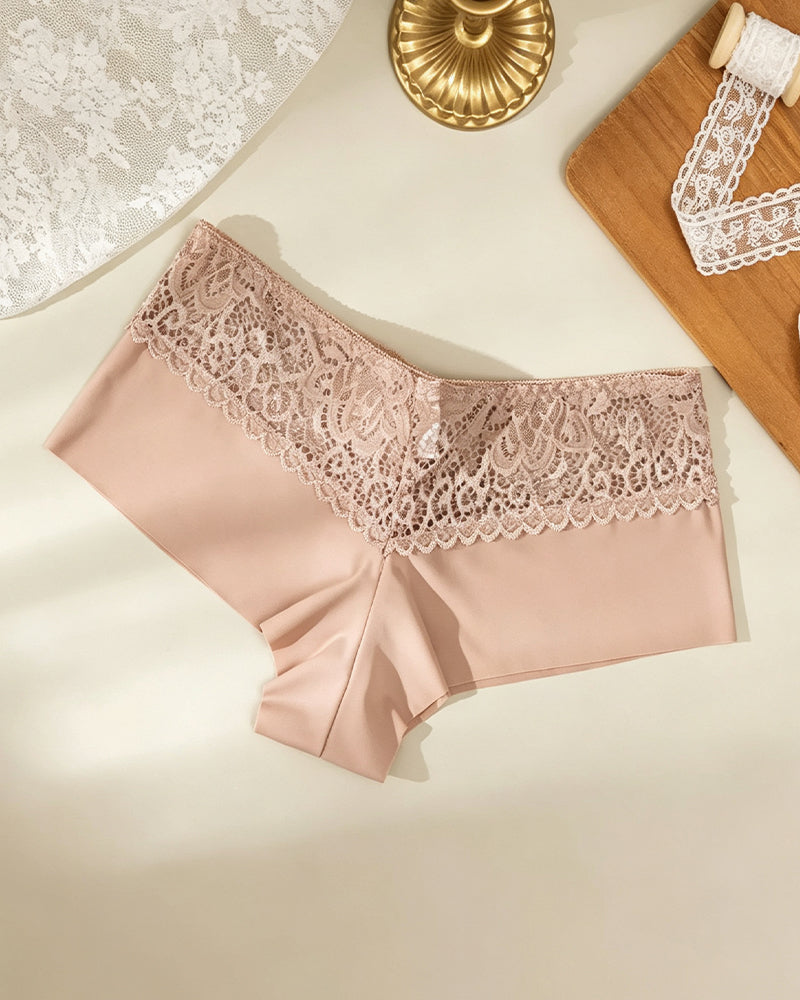 Breathable Hollow Out Ladies Boxer Lingerie