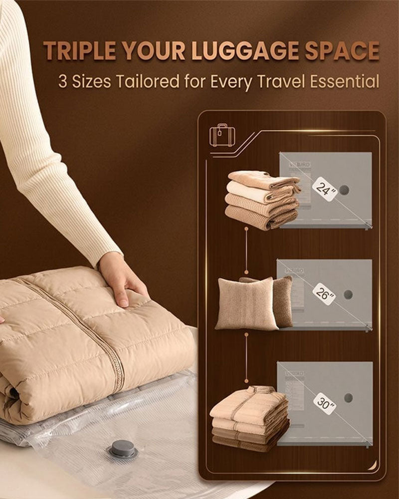 Travel Vacuum Bags with Portable Electric Pump