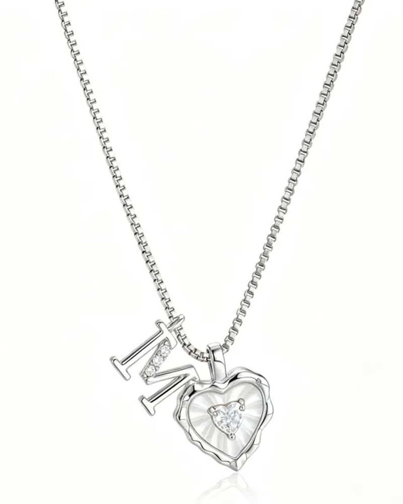 A–Z Micro Pave Letter Pendant Necklace