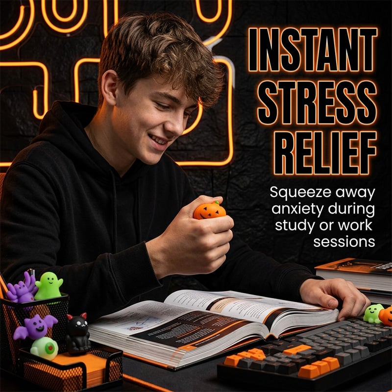 Halloween Squishies Stress Relief Toy Set