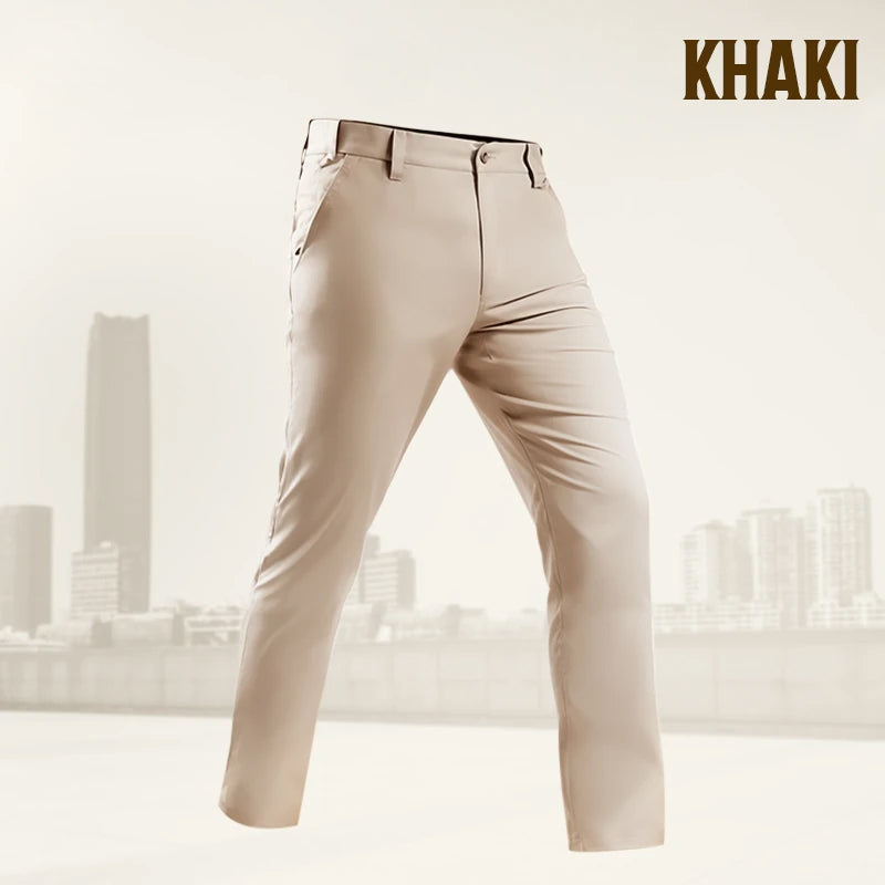 Men's Active Khaki Pants With Expandable Waistband