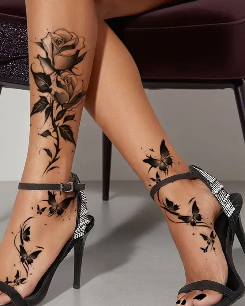 Simulation Flower Arm Tattoo Stickers