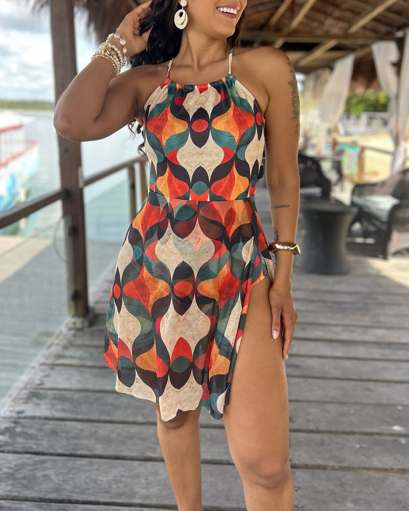 One-Piece Printed Swimsuit