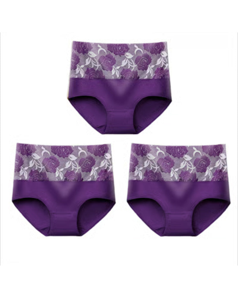 🔥 Women'S High-Waist Tummy Control Panty In Plus Size, Made Of Pure Cotton