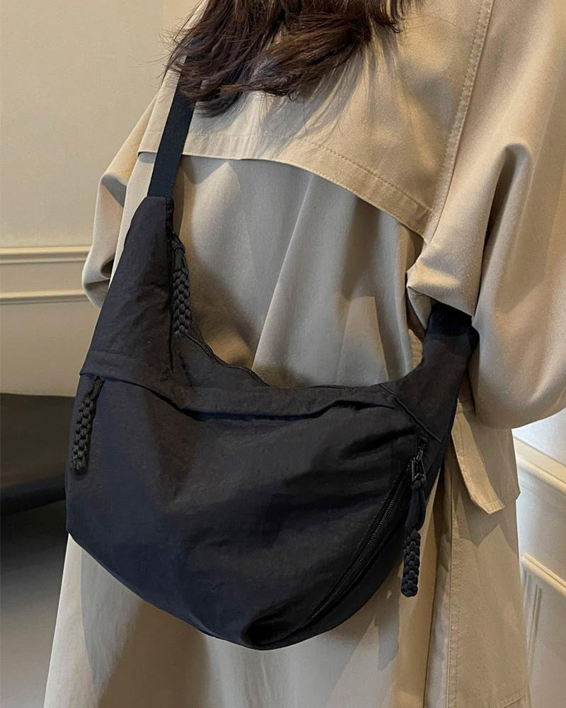 Nylon Dumpling Crossbody Bag