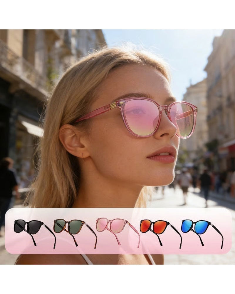 Large-Frame Polarized Sunglasses