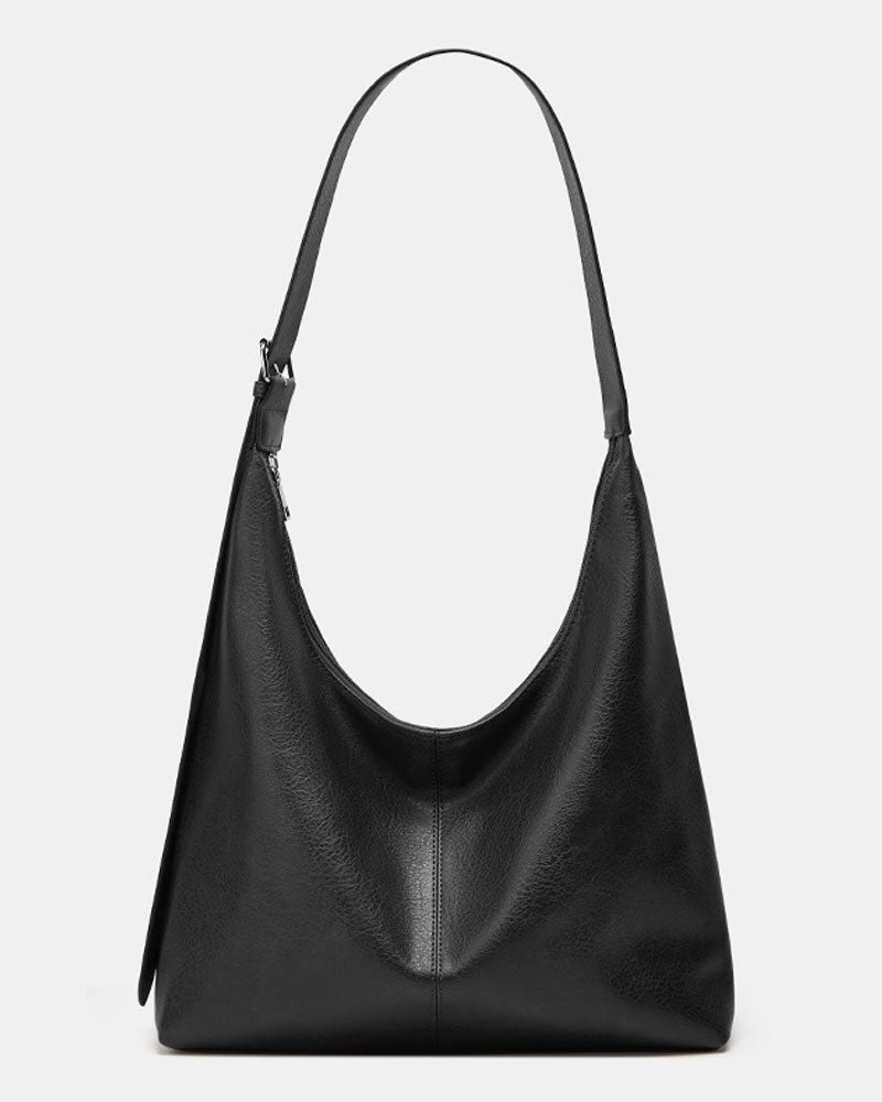Women's Solid Color PU Leather Shoulder Bag