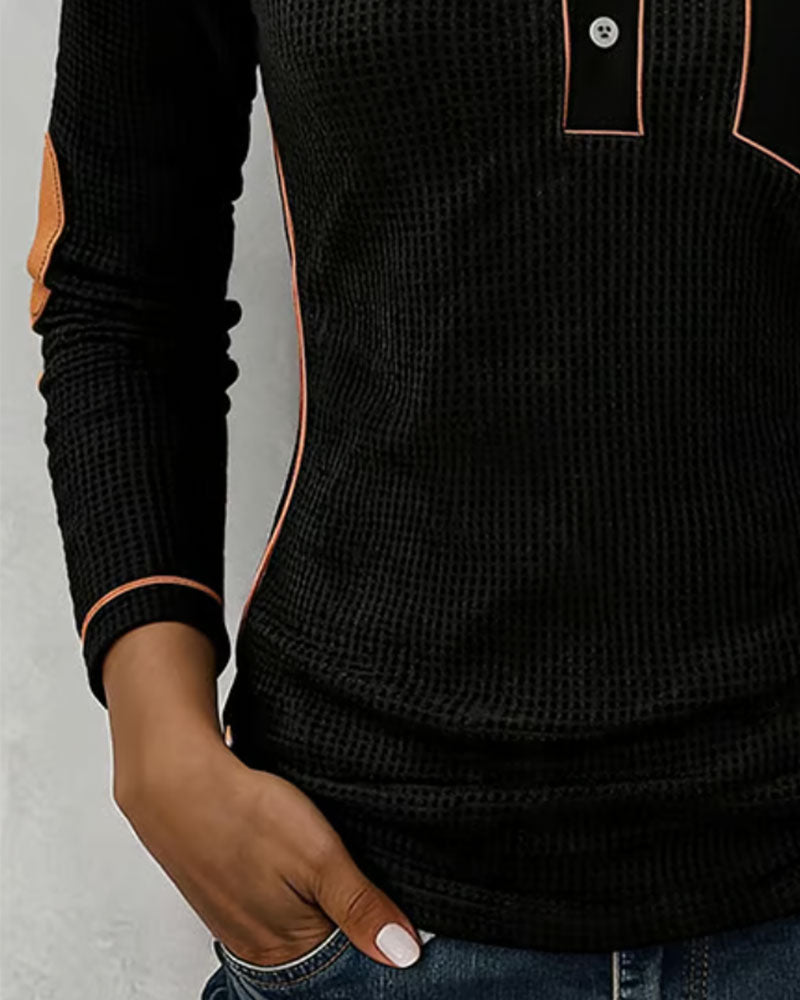 Button Pocket Casual Top