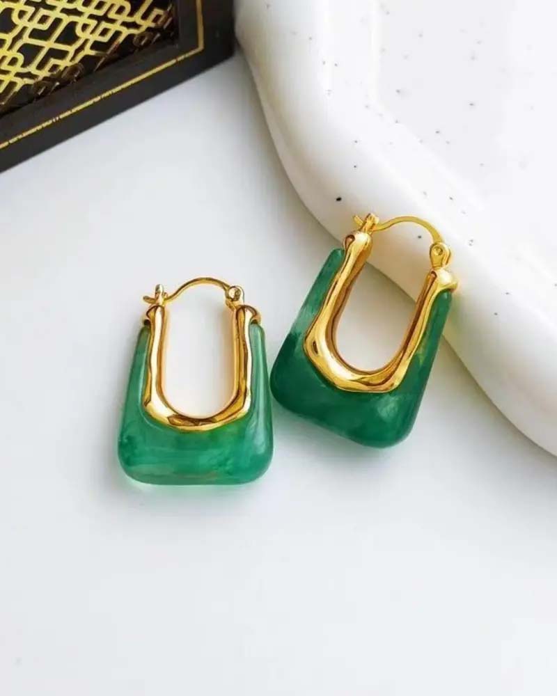 Vintage U-Shaped Earrings