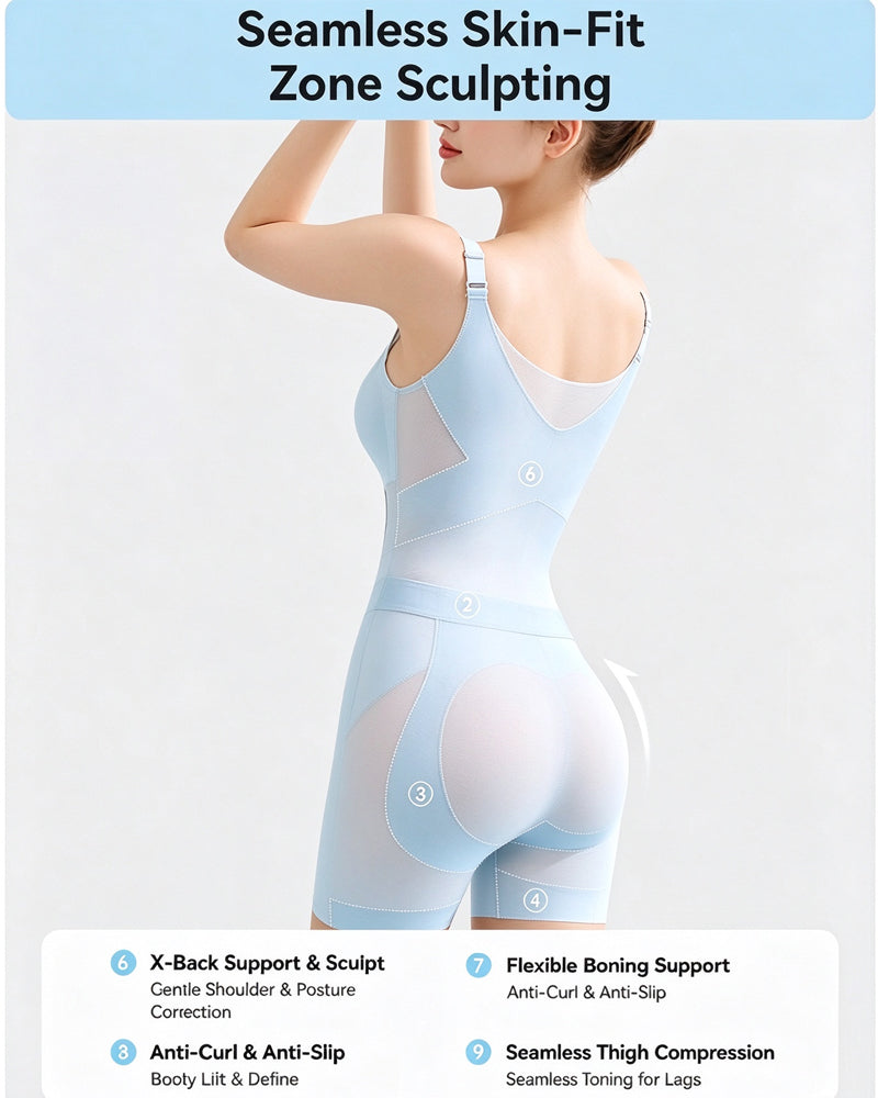 Cooling Tummy Control Butt-Lift Shapewear Bodysuit