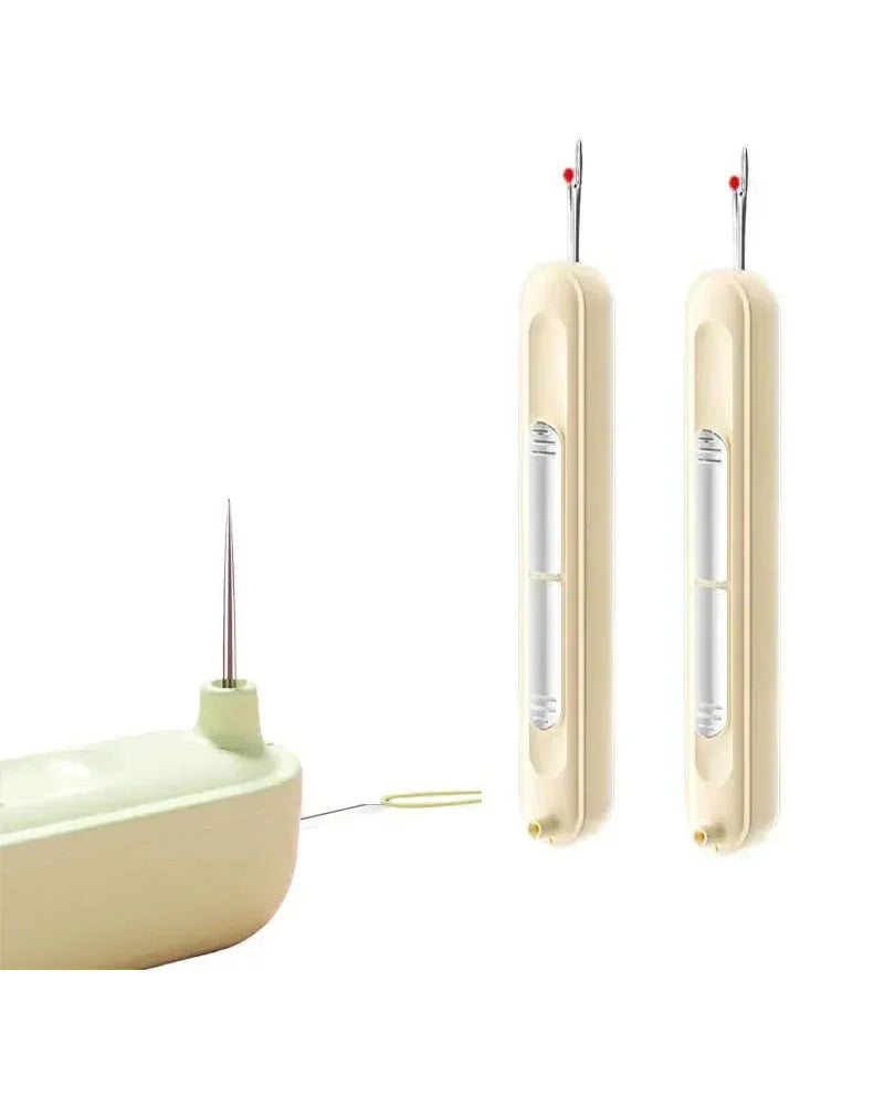 2-in-1 needle threader and seam winder tool