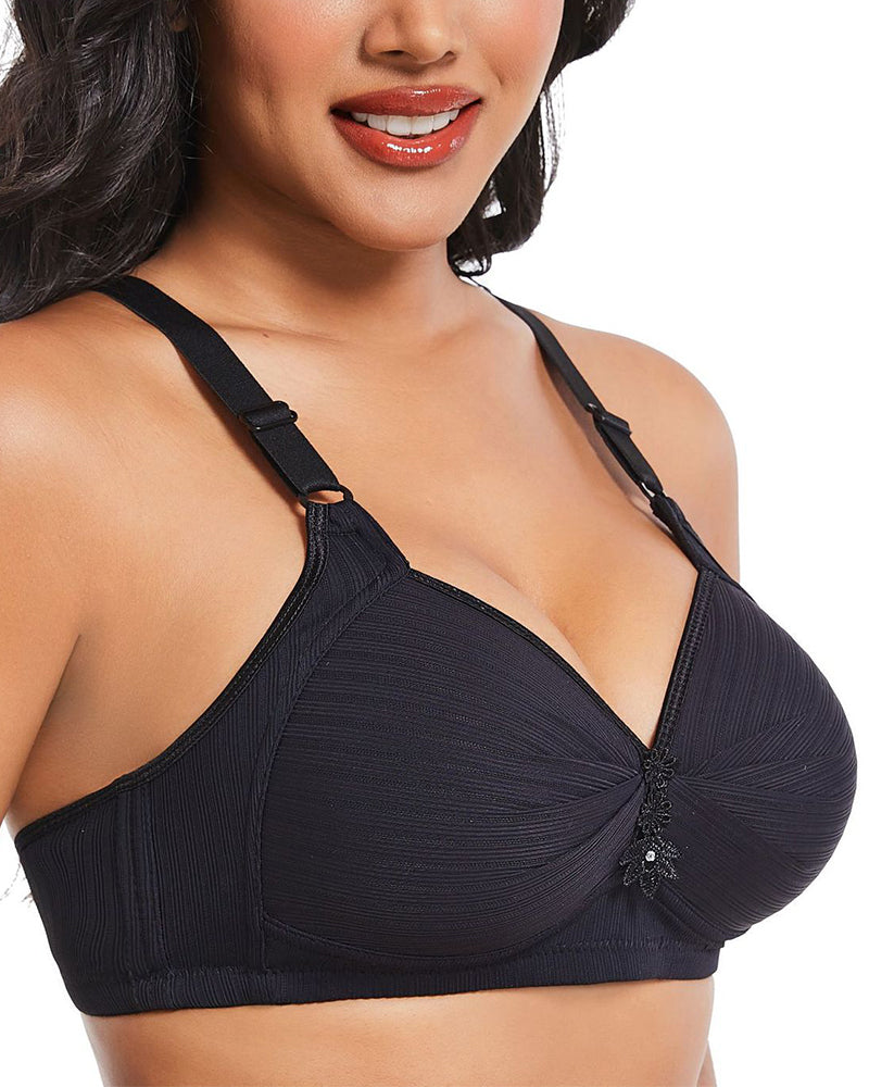 Three-Row Hook Bra