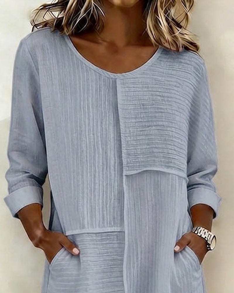 Textured Shift Dress