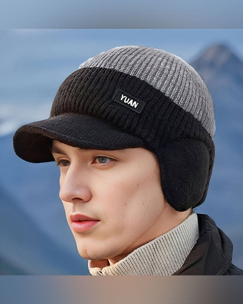 Winter Windproof Thermal Cap with Visor