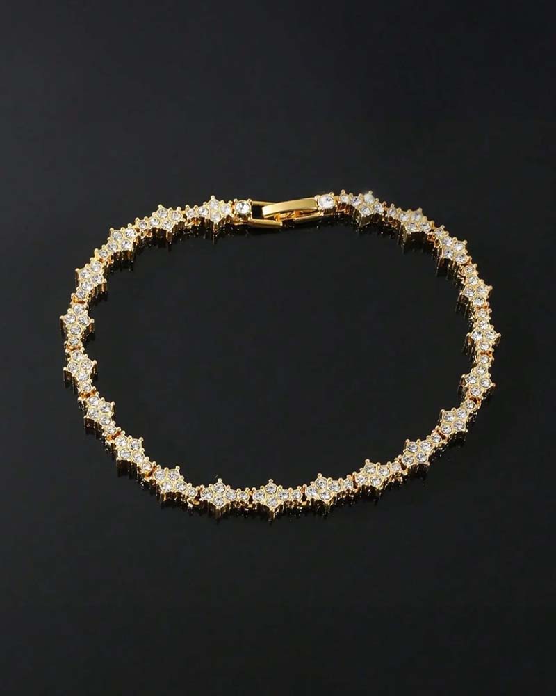 Classic Sparkling Cubic Zirconia Commemorative Bracelet