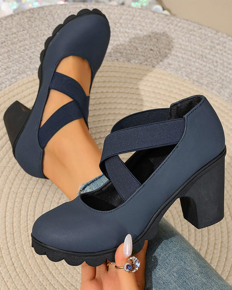 Vintage Cross Lace-Up Shoes