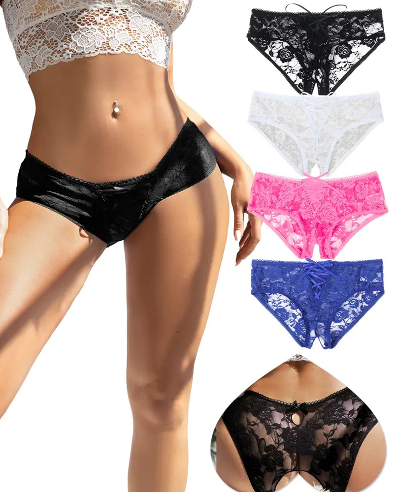 Crotchless Lace Sexy Panties