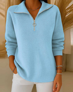 Half-zip Fashion Pullover Sweater