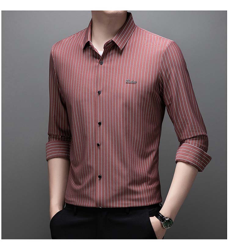 👔Men's Classic Long-Sleeved Striped Shirt