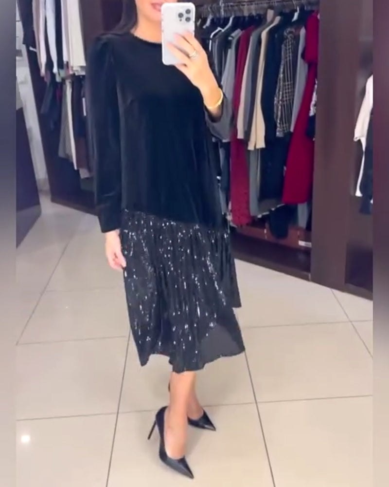 Casual Temperament Sequin Dress