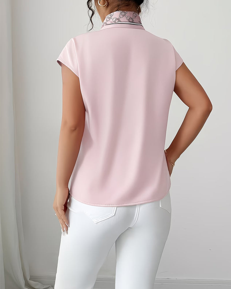 Short Sleeve V-Neck Fashion T-Shirt