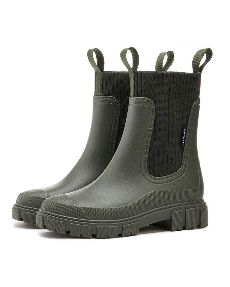 ☔️Waterproof Non-Slip Thick Sole Mid-Calf Boots