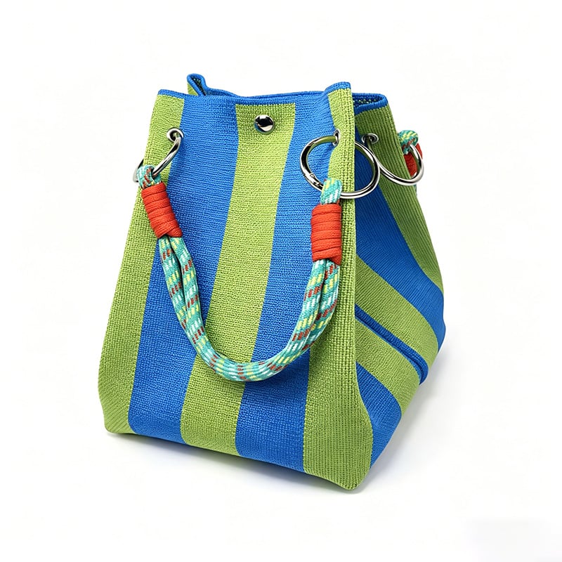 Mini Knit Bucket Tote Bag