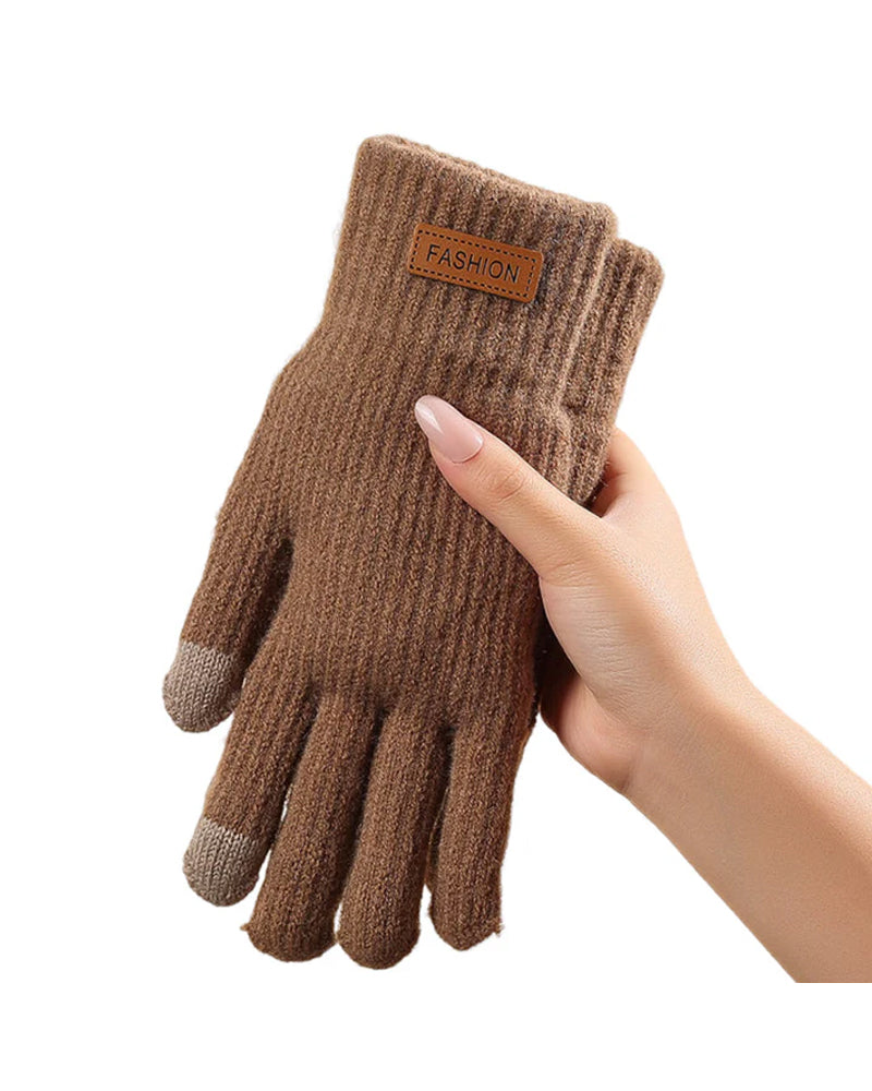 Warm Thermal Knit Touchscreen Gloves