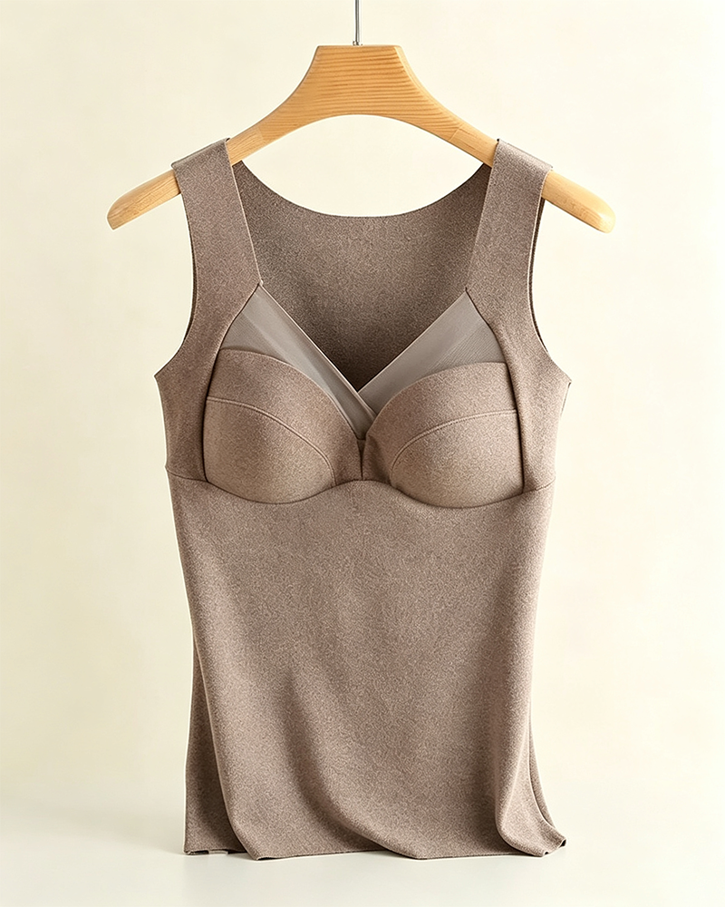 One-Piece Padded Warm Tank Top