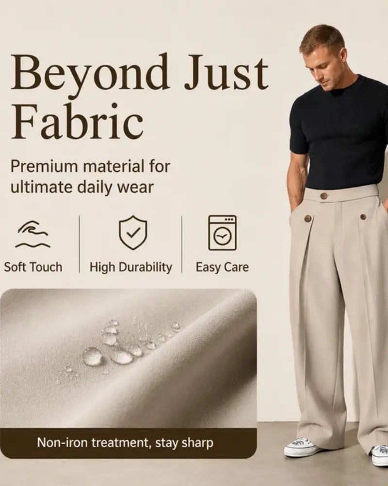 ⏰Men's Straight Leg Wrinkle Resistant Pants 👖