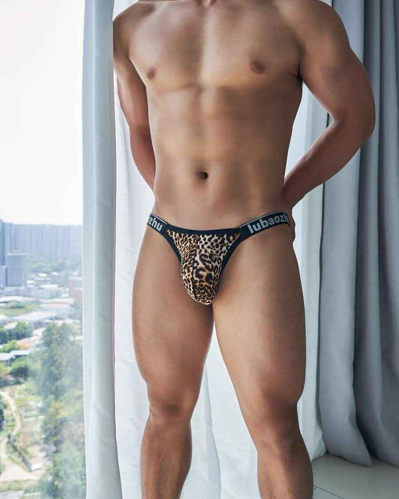 Men's Leopard-print Thong