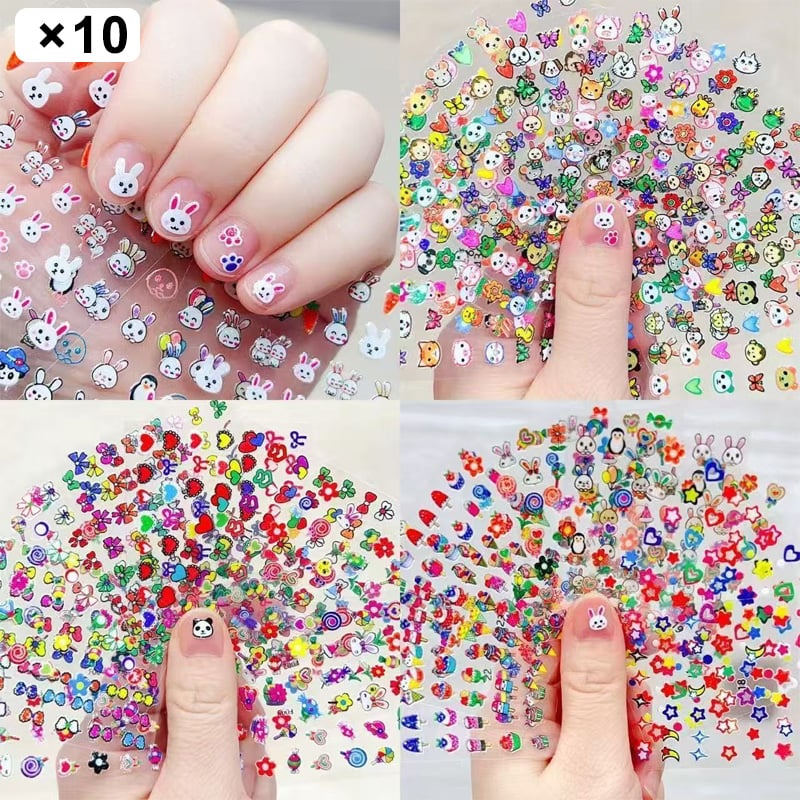 Glow-in-the-Dark Nail Stickers for Kids