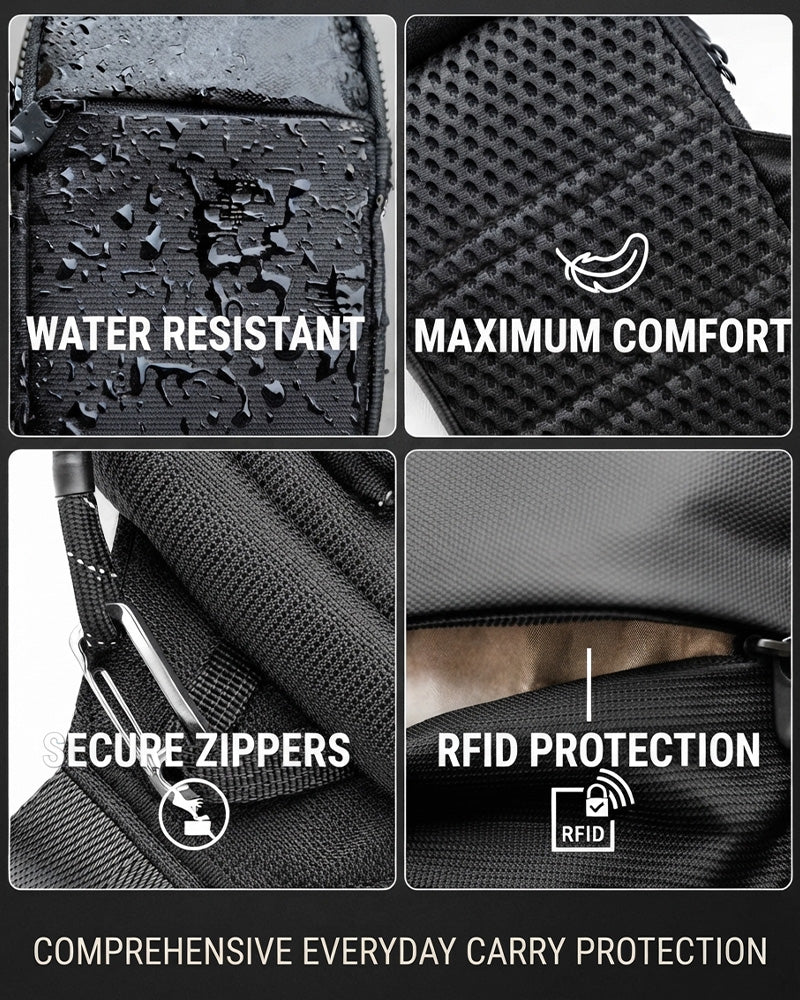 Anti-Theft Everyday Sling Bag – Lightweight Crossbody Travel Pack