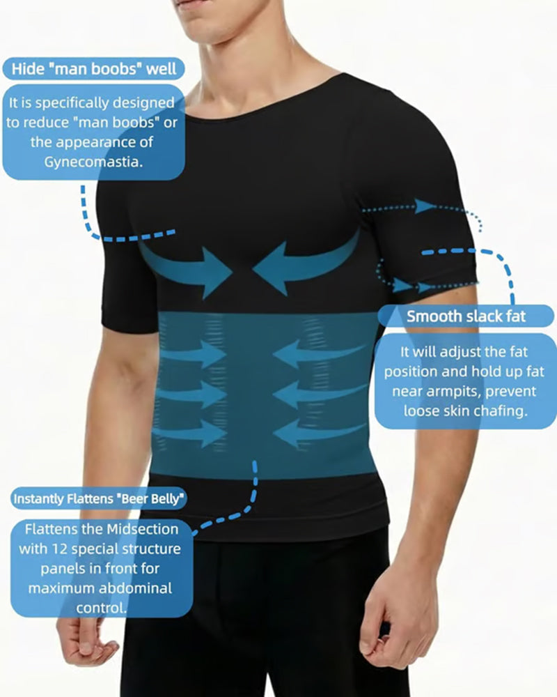 Men's Short-Sleeve Slimming T-Shirt