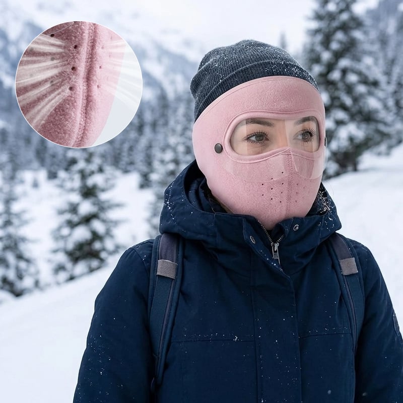 Thermal Ear Protection Winter Face Mask with Protective Eye Shield