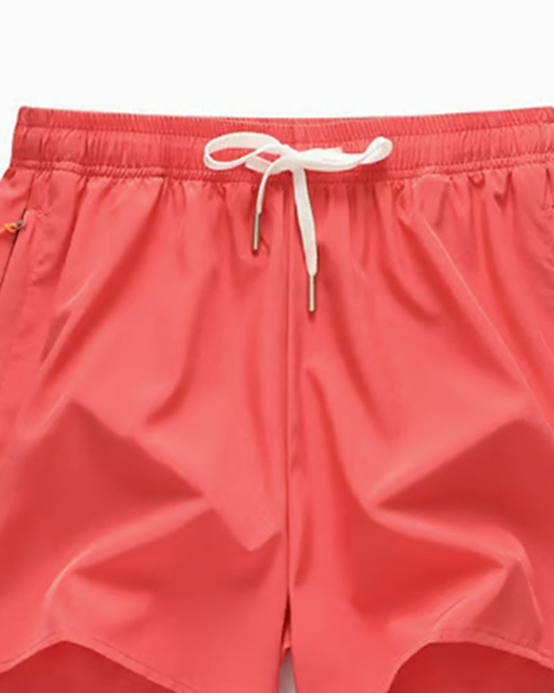 Zipper Pocket Quick Dry Dolphin Shorts