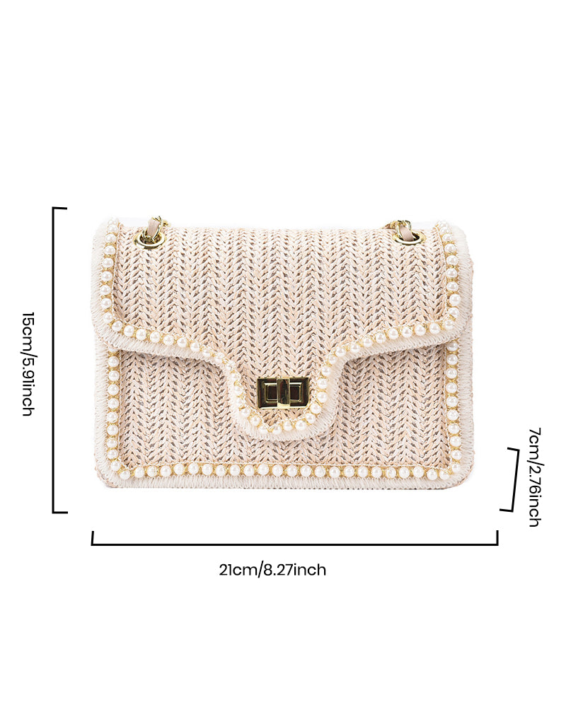Popular Pearl Straw Bag