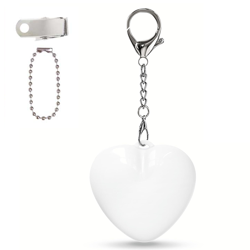 Heart-shaped keychain night light