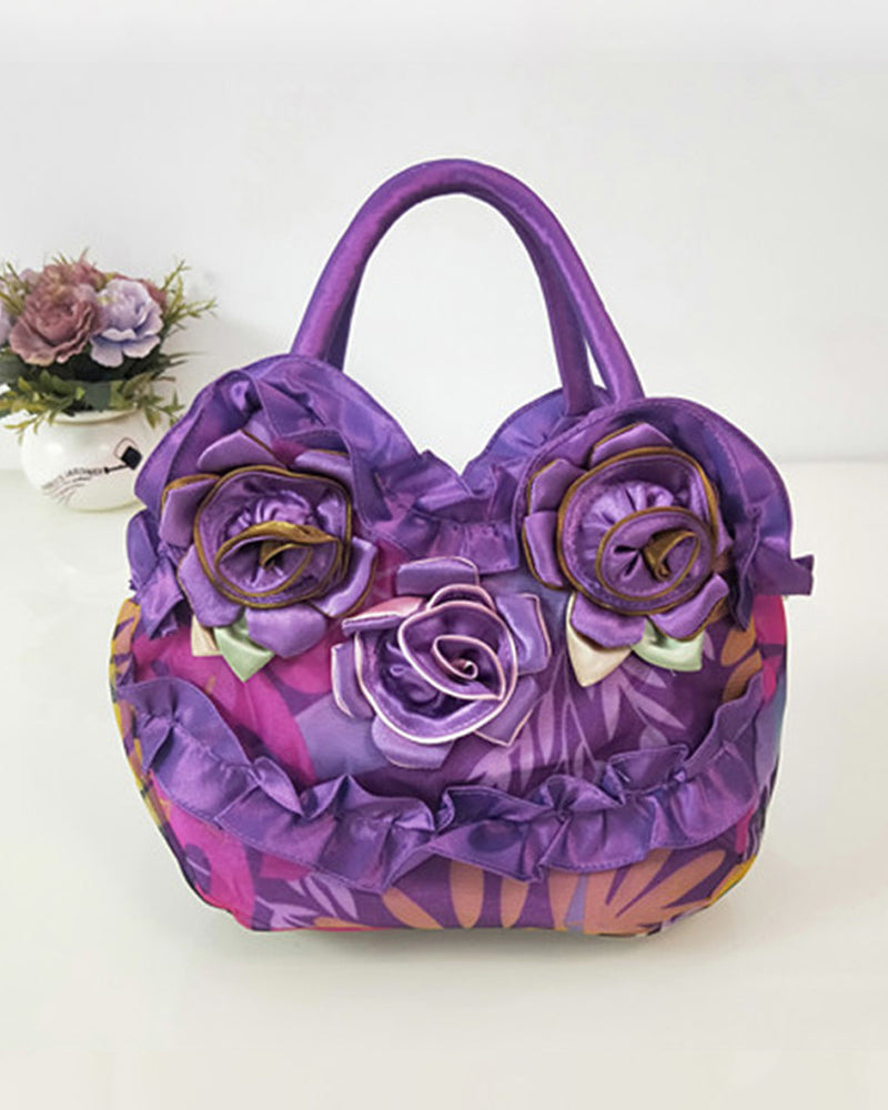 Flower fashion handbag